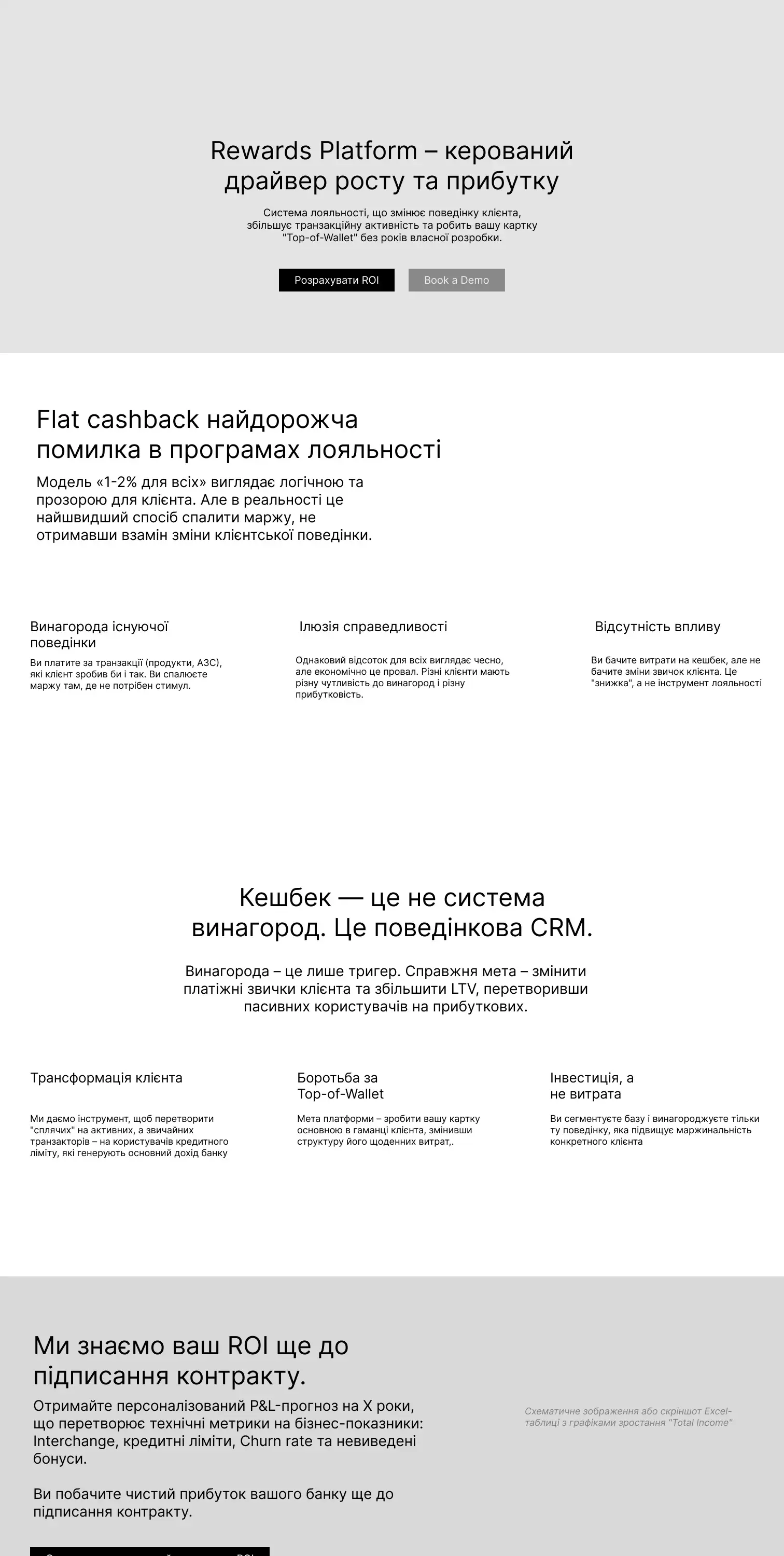 42Flows: Кожен блок сторінки — відповідь на питання, яке банк ставить собі сам