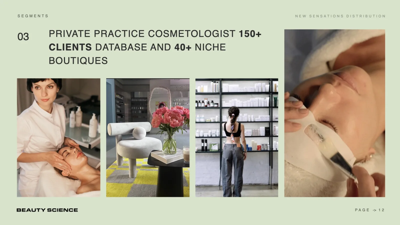 Beauty Science: Сегменти